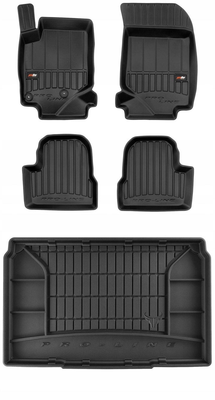 Set 3D gumové rohože Peugeot 208 2 Hb od roku 2019