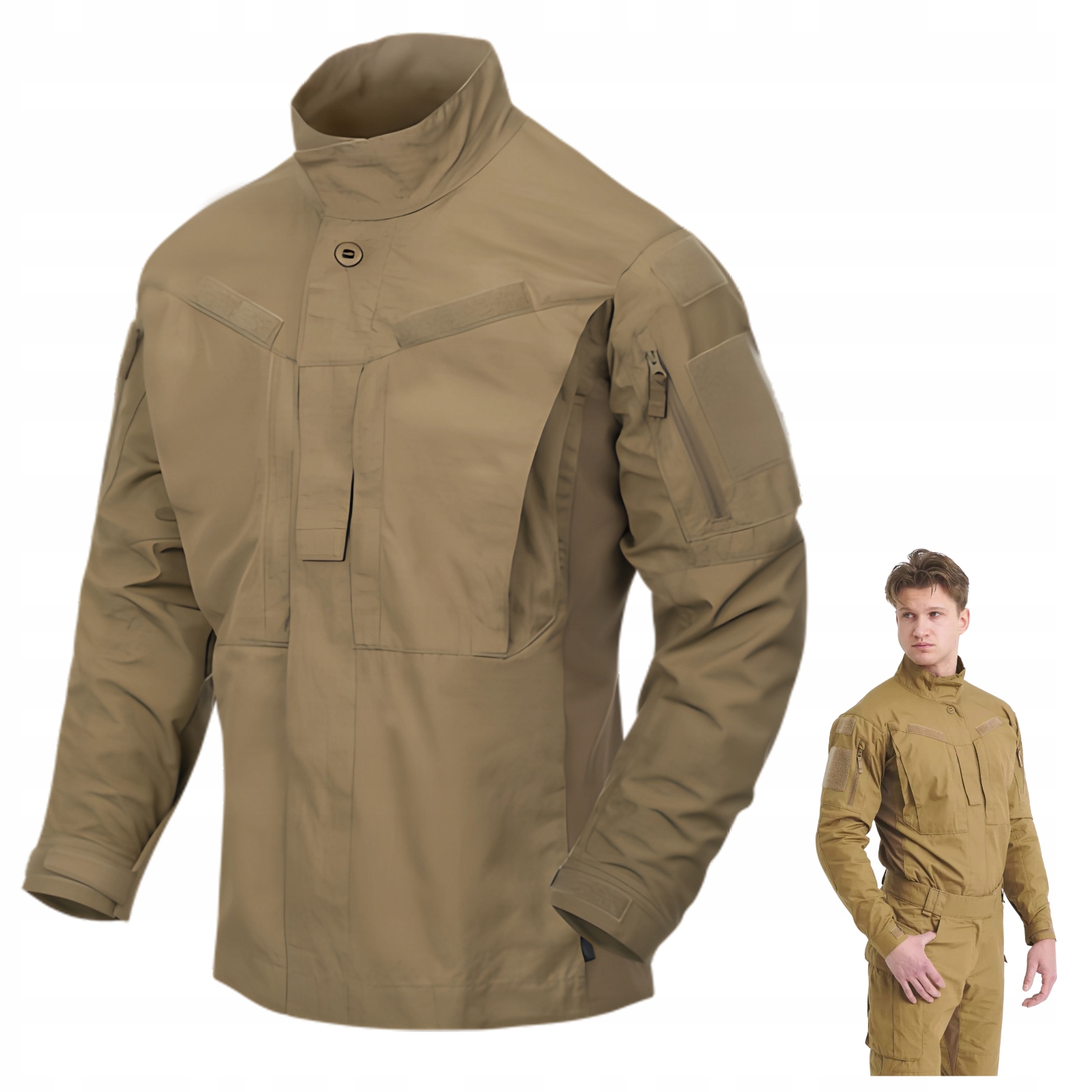 Pánská Mikina S Knoflíky Rozepínací Mbdu Nyco Helikon Coyote S