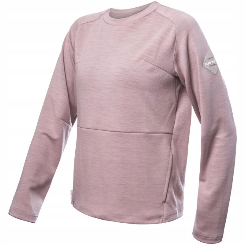 Sensor Mikina Merino Upper Traveller dámské prachově růžová XL