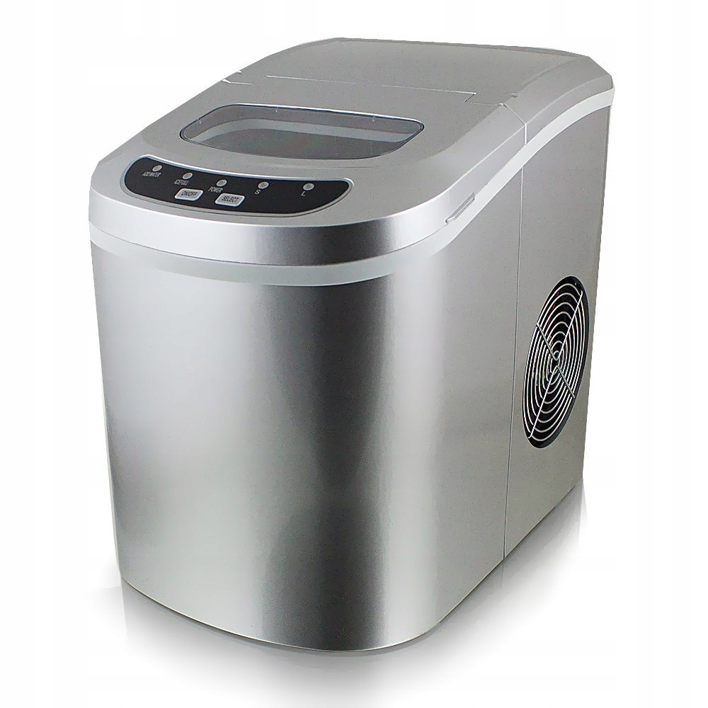 Stolní výrobník ledu stříbrný, domácí