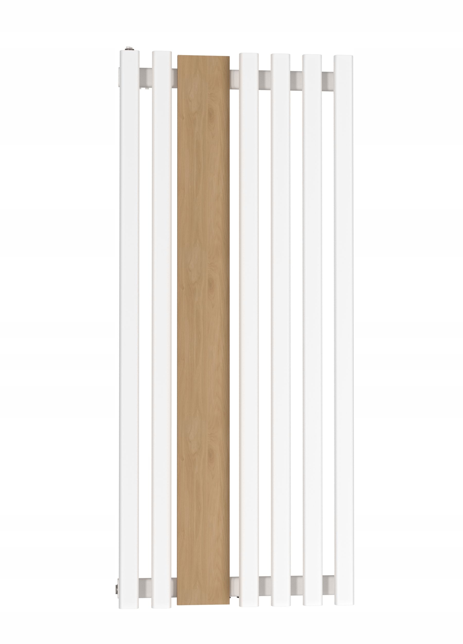 Dekoratívny radiátor Flower Wood 160x60 Biely Mat Hladký