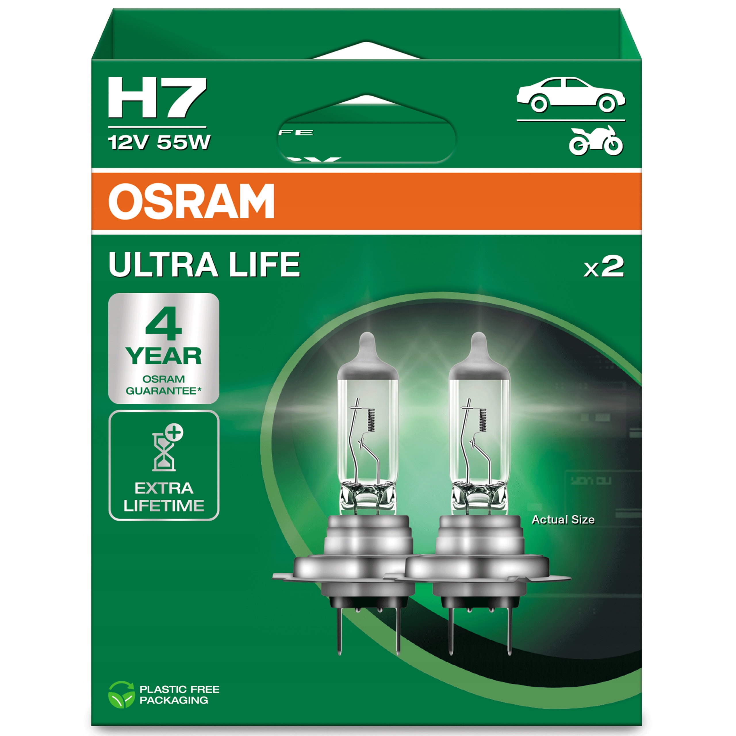 Osram H7 Ultra Life Żarówki Samochodowe z Wydłużoną Żywotnością i Gwarancją