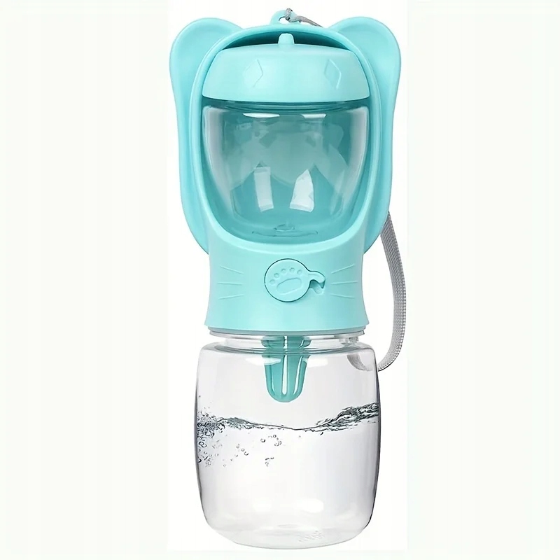 Levně Plzeňská láhev s vodou pro psa s pítkem a jídlem, voda venku