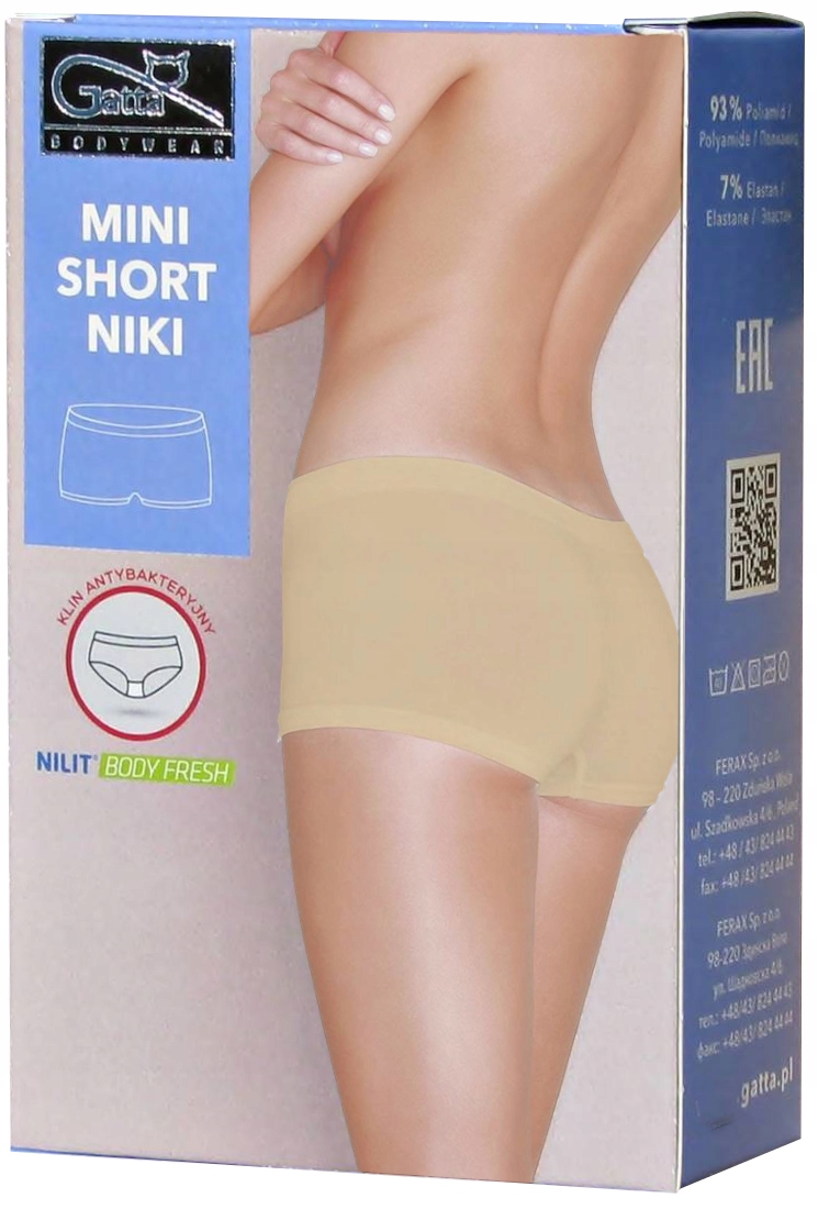 

Gatta Mini Szorty Niki Damskie Bezszwowe r.S