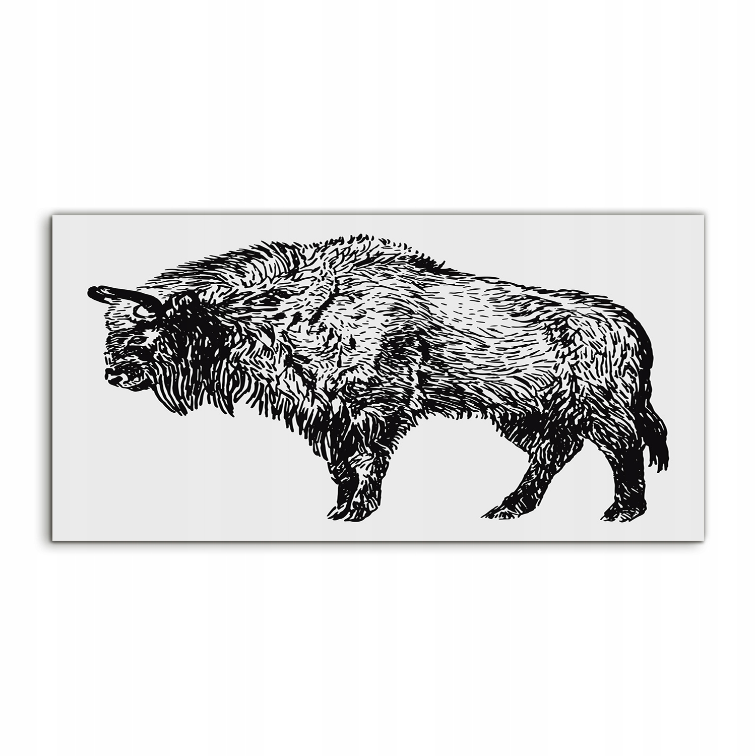 Akrylový obraz 140x70 na stenu Europa Bizon Atrament