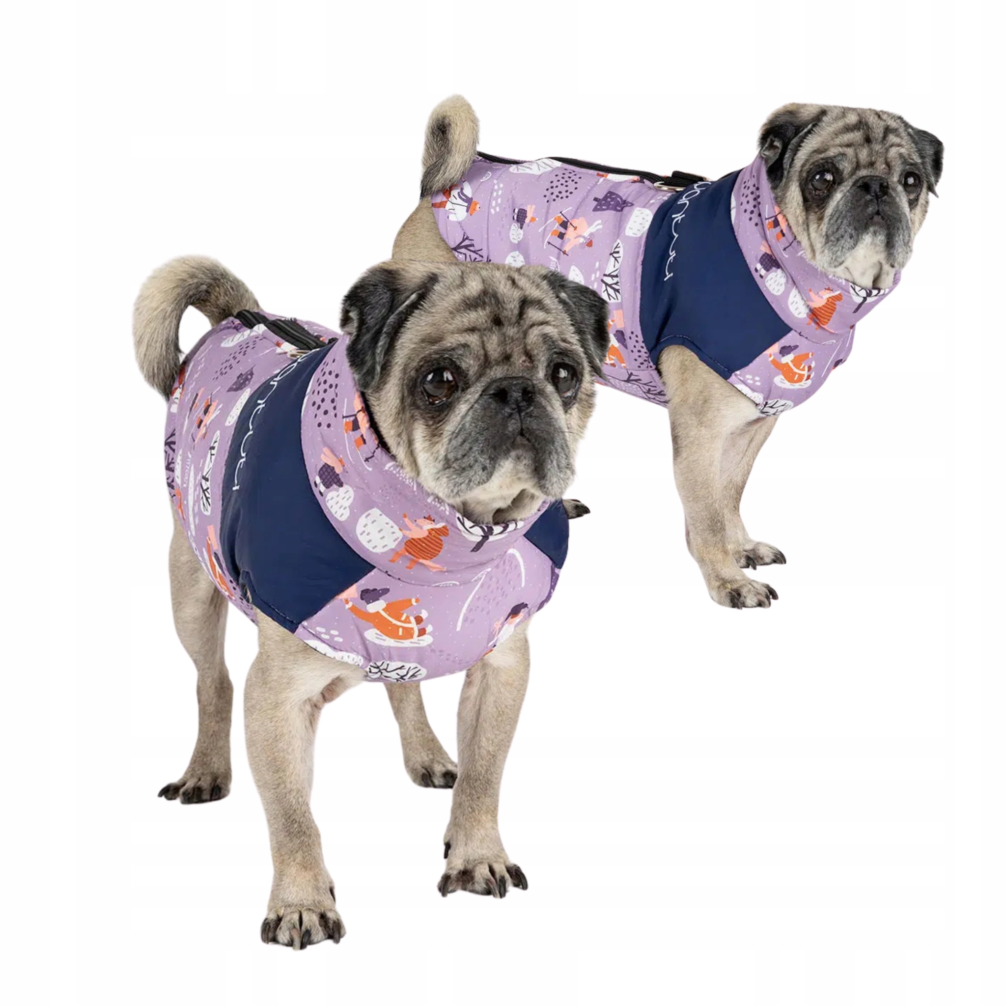 Levně Bunda pro psa se zapínáním na zádech v zimě Zipper Nody 4XL