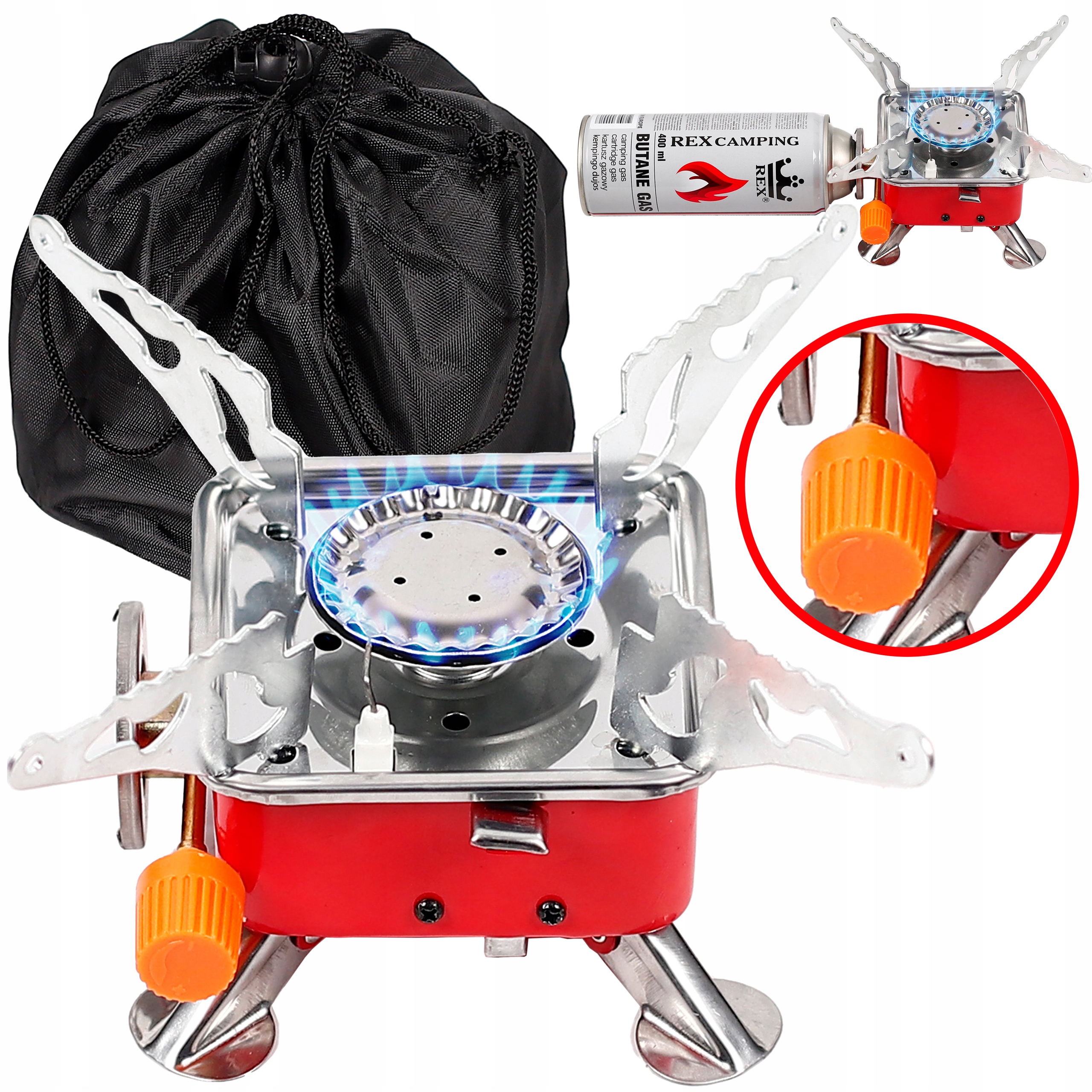 

Kuchenka Turystyczna Gazowa Palnik Przenośny +etui