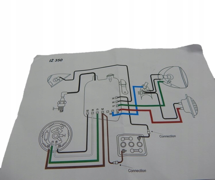Inštalácia ŽE-350 V Bavlnenom Opletení Schéma