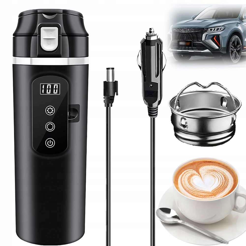 Termoska S Inteligentním Dotykovým Displejem 400 ML 7*7*23 CM, Protéká