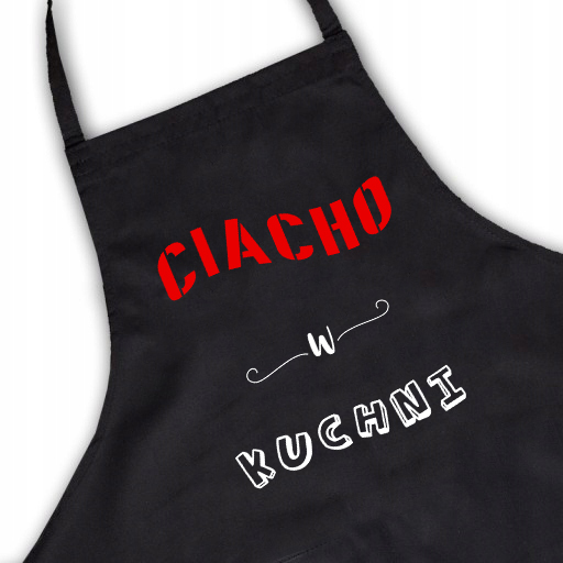 

Fartuch kuchenny Czarny Ciacho w Kuchni