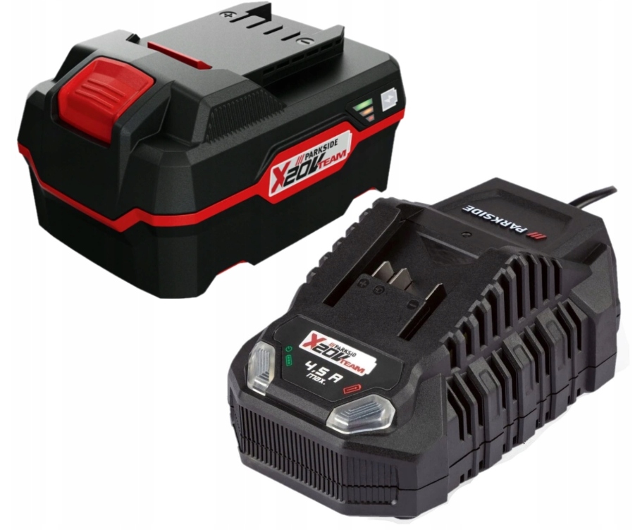 Parkside zestaw akumulator 4 Ah Pap 20V i szybka ładowarka 120W 4,5 A