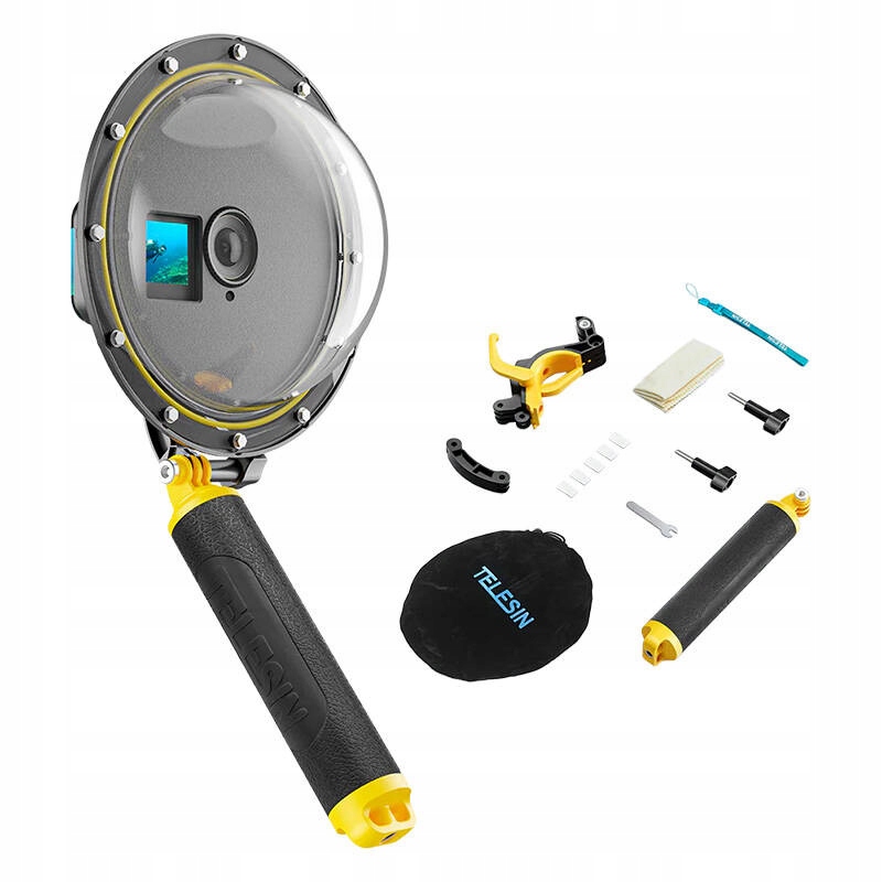 Podvodní pouzdro Telesin Dome Port pro Dji Action 3 4 5
