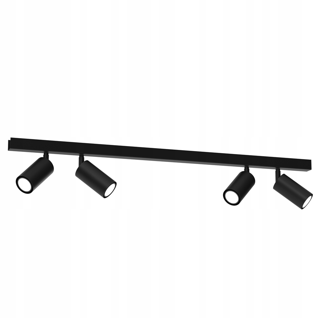 Stropná lampa Hudson Black 4xGU10