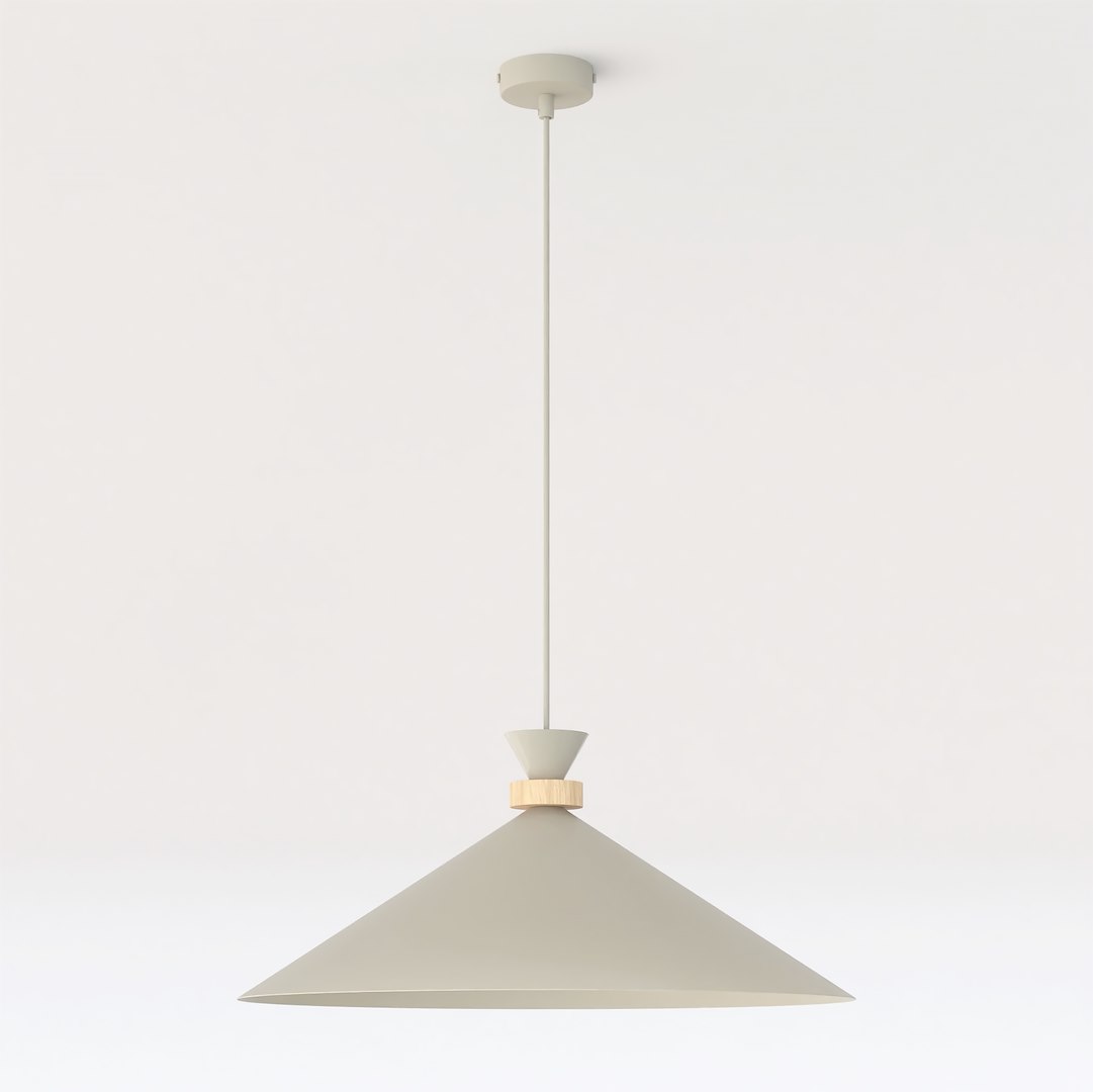 Závěsná lampa Olivo 1-bodová Mokka, geometrické stínítko, GX53