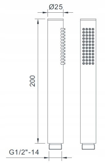 PRYSZNIC RĘCZNY EMPORIA SŁUCHAWKA PRYSZNICOWA RĄCZKA OSZCZĘDZAJĄCA WODĘ Marka Emporia