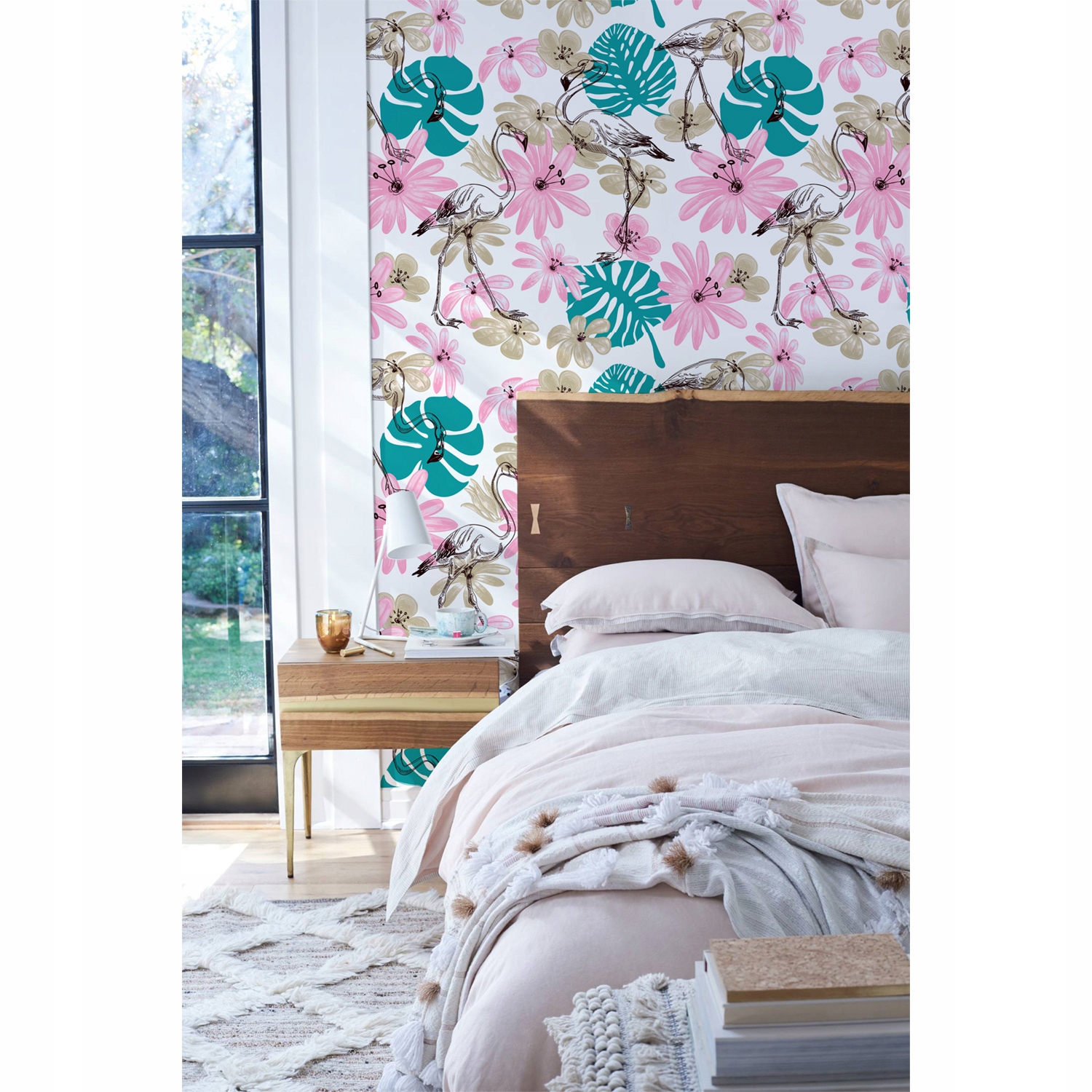 

Fototapeta flizelinowa Flamingi w kwiatach 312x219