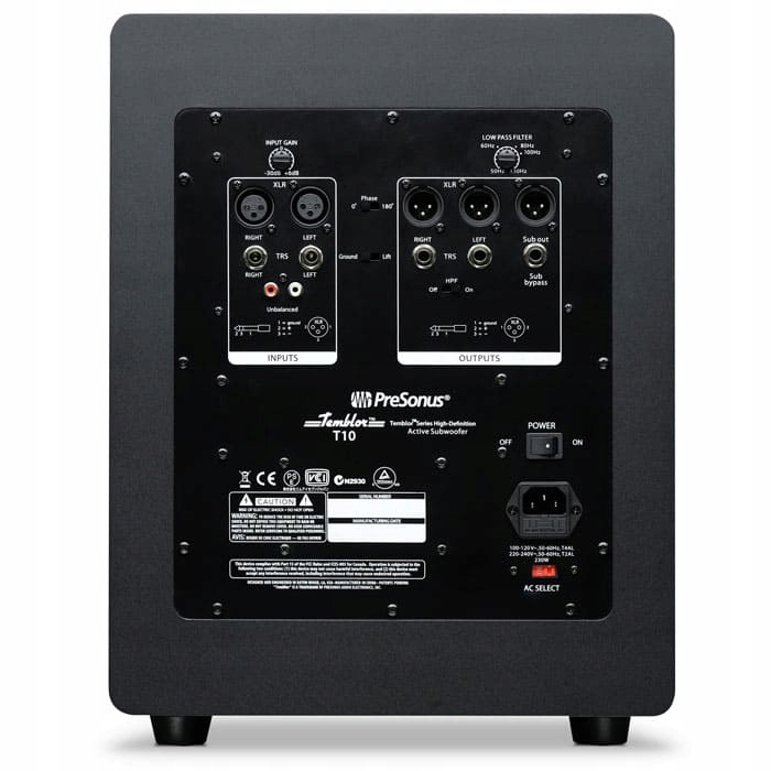 Subwoofer Aktywny PreSonus Temblor T10 170 W EAN (GTIN) 0673454002700