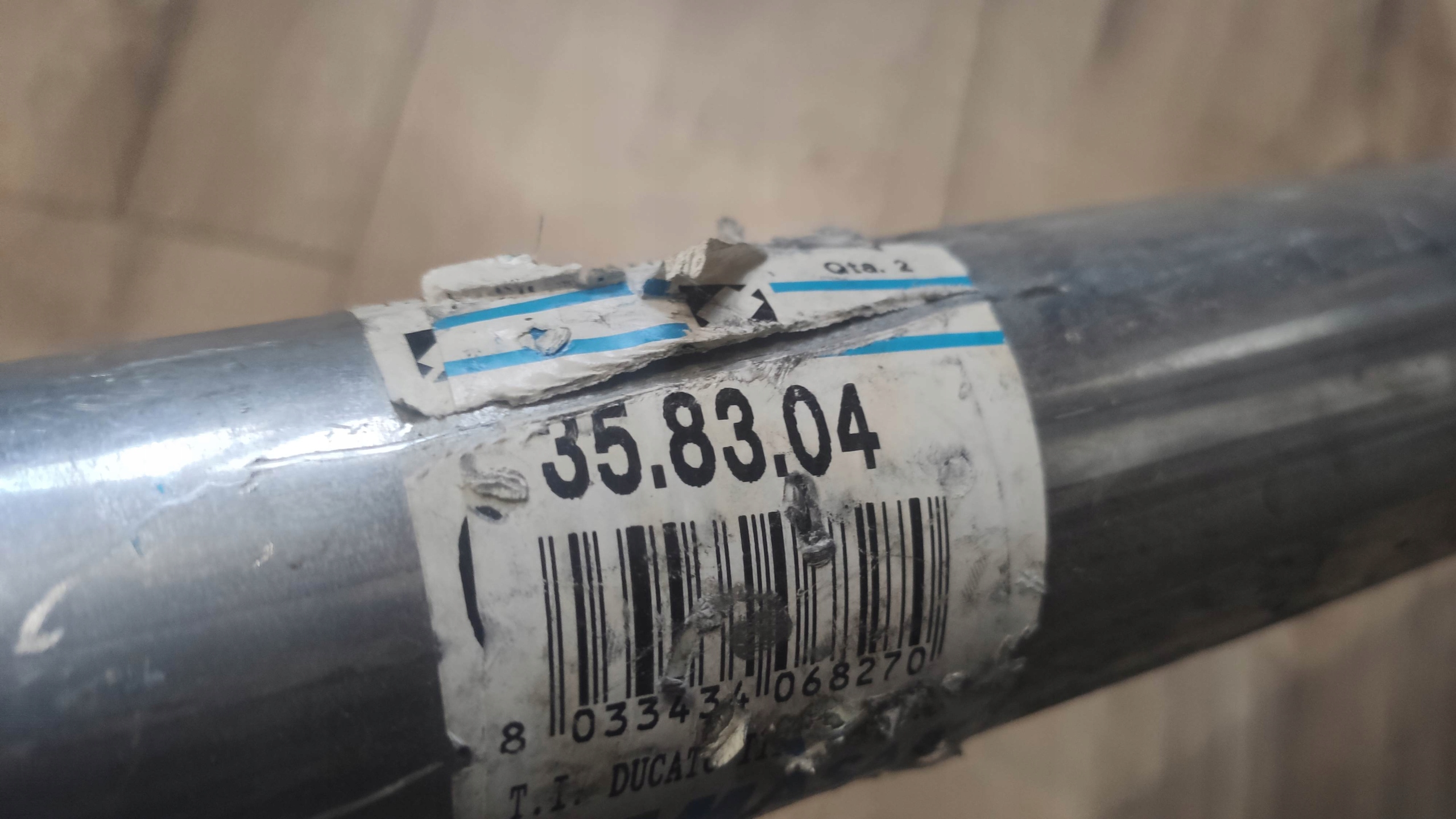 35.83.04 - ГЛУШИТЕЛЬ ВЫХЛОПНОЙ ТРУБЫ DUCATO BOXER 02 - 2.0 2.2