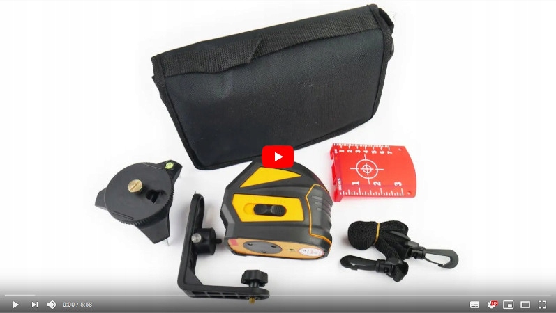 Laser krzyżowy wieloliniowy CROSS 2W do wyznaczania SPADKÓW samopoziomujący EAN (GTIN) 5904507008925