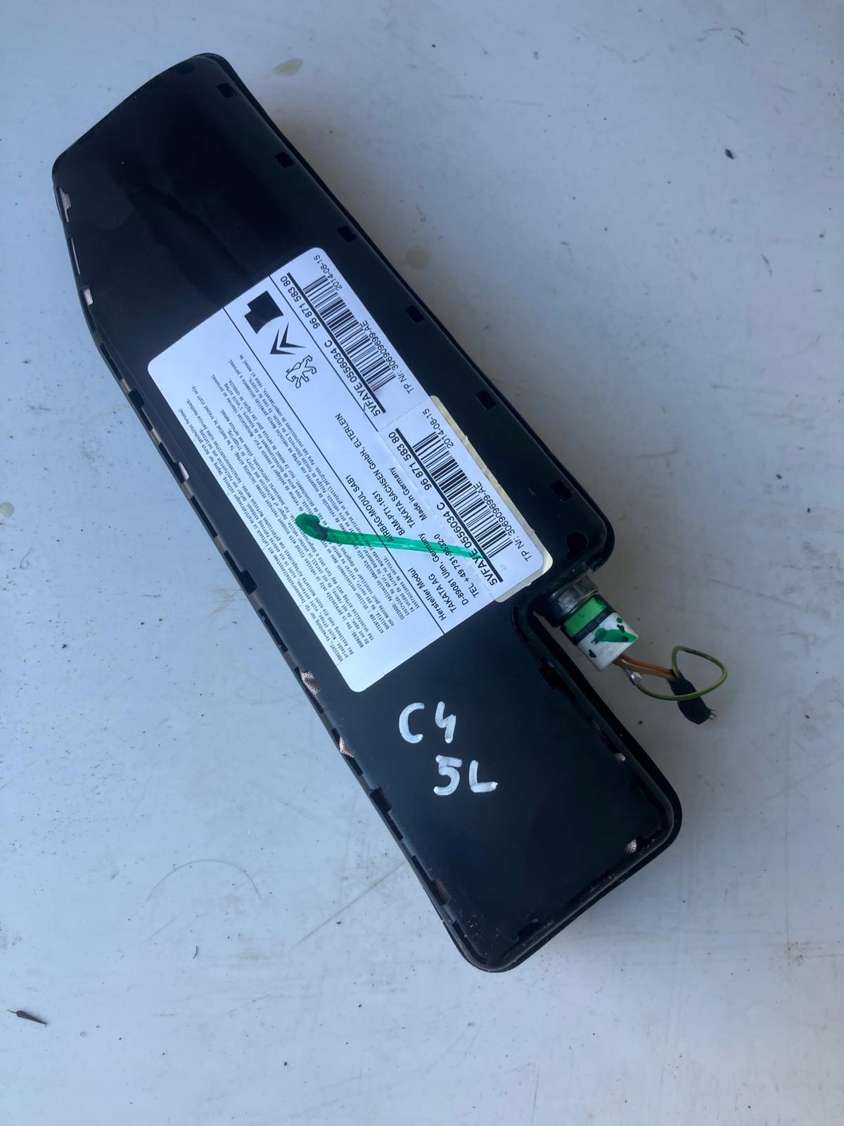seat airbag left CITROEN C4 II B7 9687158380
