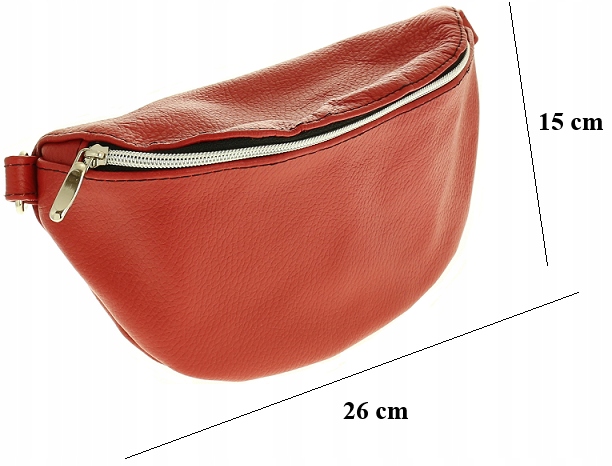 Nerka Damska SASZETKA TOREBKA Biodrówka Skórzana Płeć kobieta