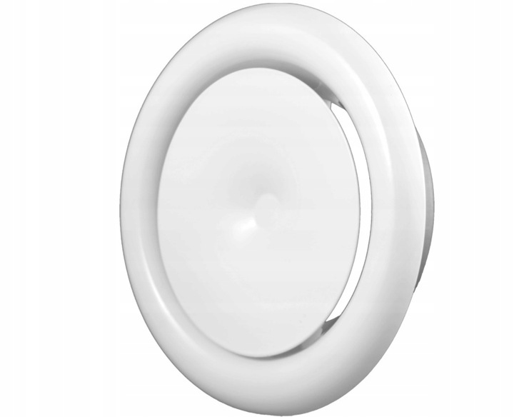 Anemostat nawiewny metalowy FI Ø160 biały wklęsły Kod producenta 02-053