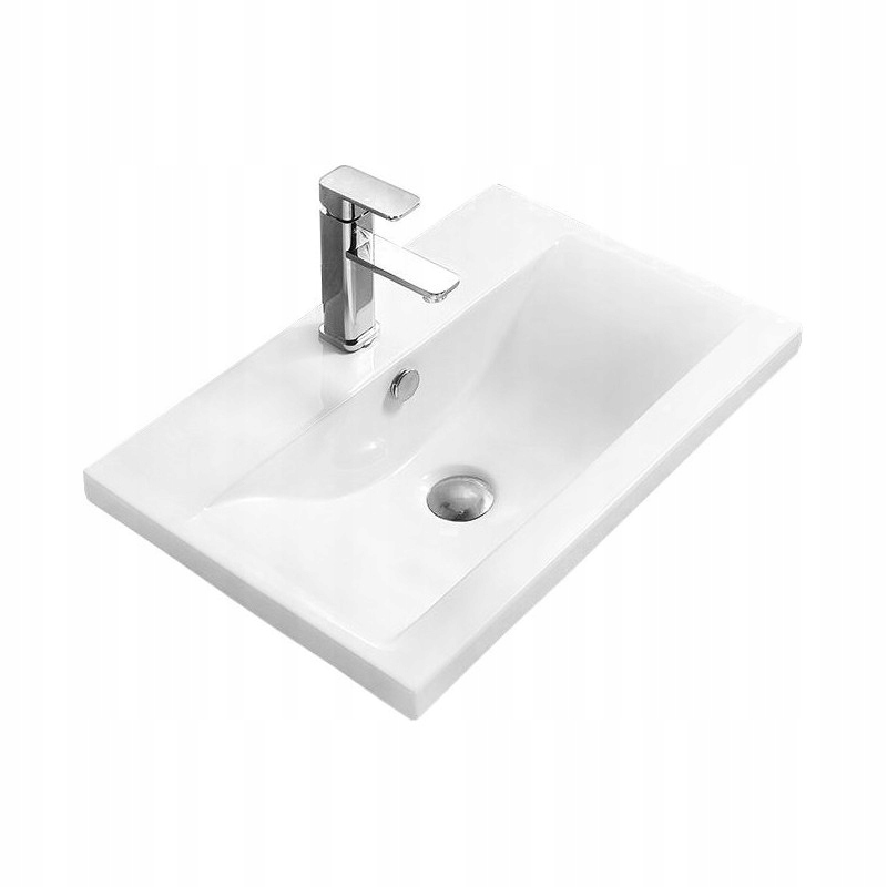 Mexen Emma umyvadlo zapuštěné do desky 61 x 39 cm, Bílá -25056100