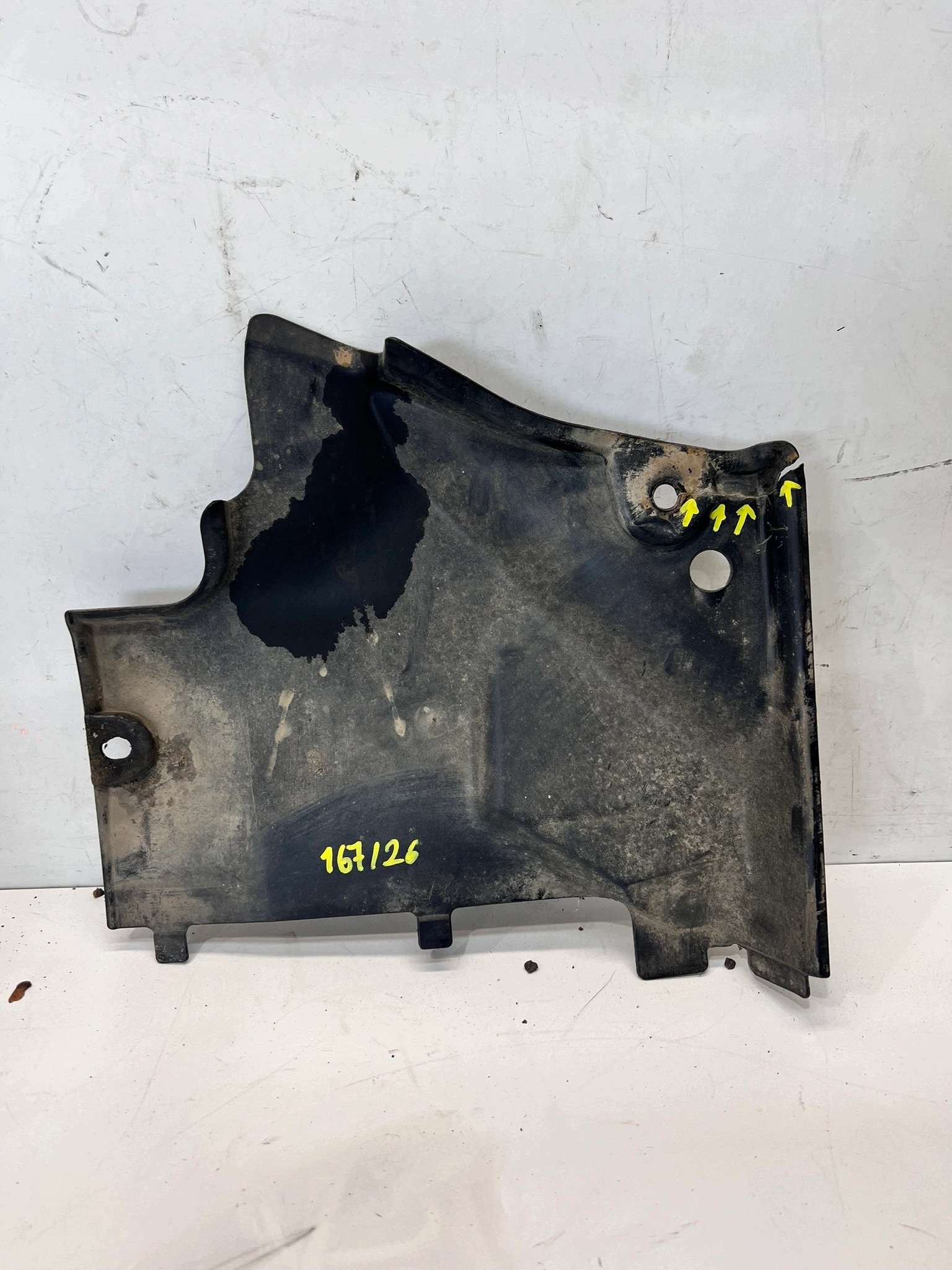 blende abdeckung unterfahrschutz rechts klein AUDI A5 8F CABRIO 8F0825202 167/26