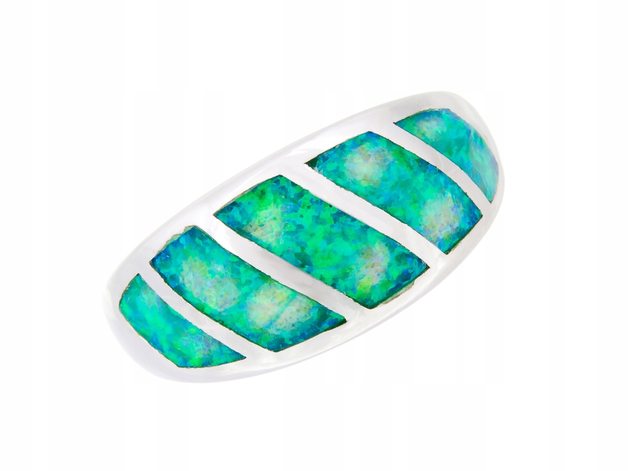 Vel Stříbrný Prstýnek 0,19 S Opálem 10 MM Dárek