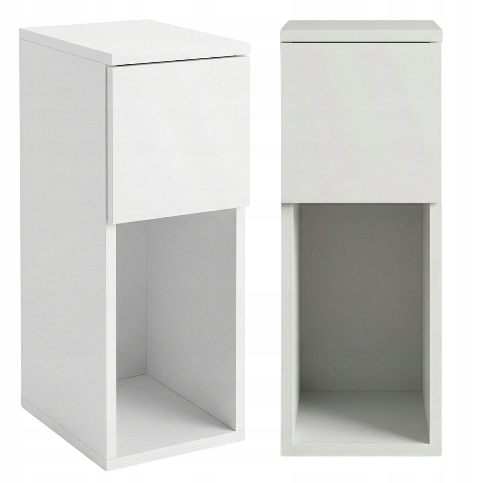 Úzký odkládací stolek Teny, 20 x 30 x 55 cm, bílý