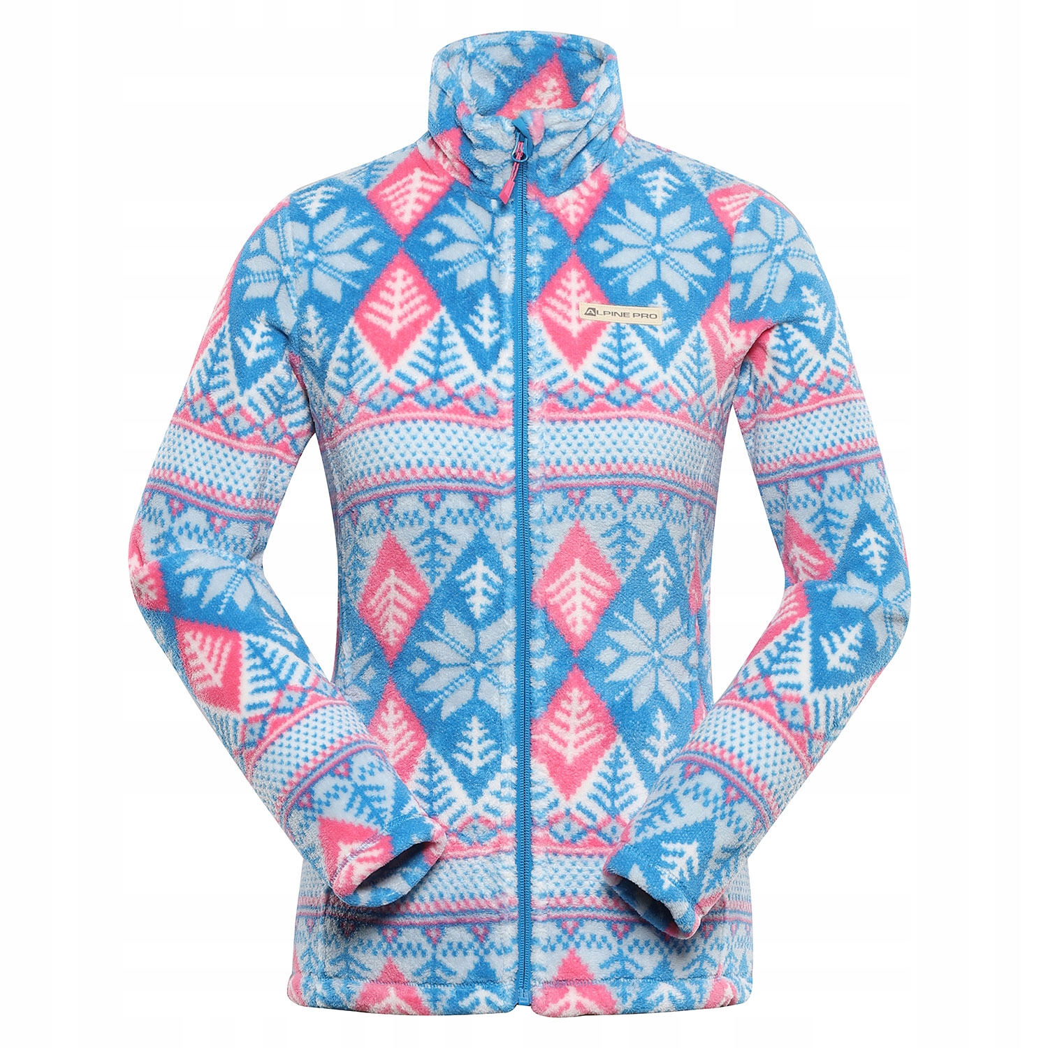 Alpine Pro Fleecová Mikina dámský rozepínací Eflina LSWD357 711PBS Modrý r.XS