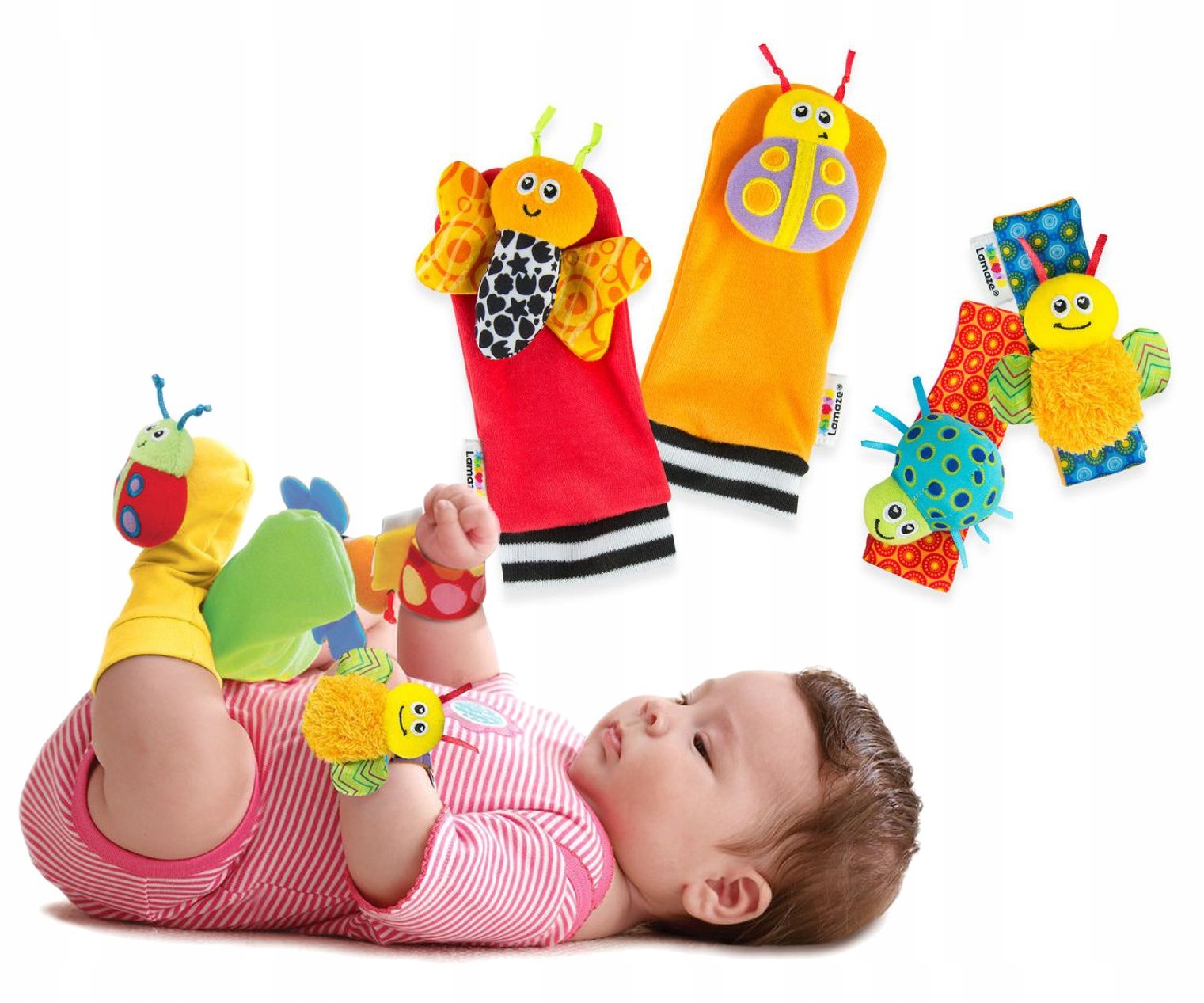 

Tomy Lamaze Grzechotki Robaczki Na Rączki I Nóżki