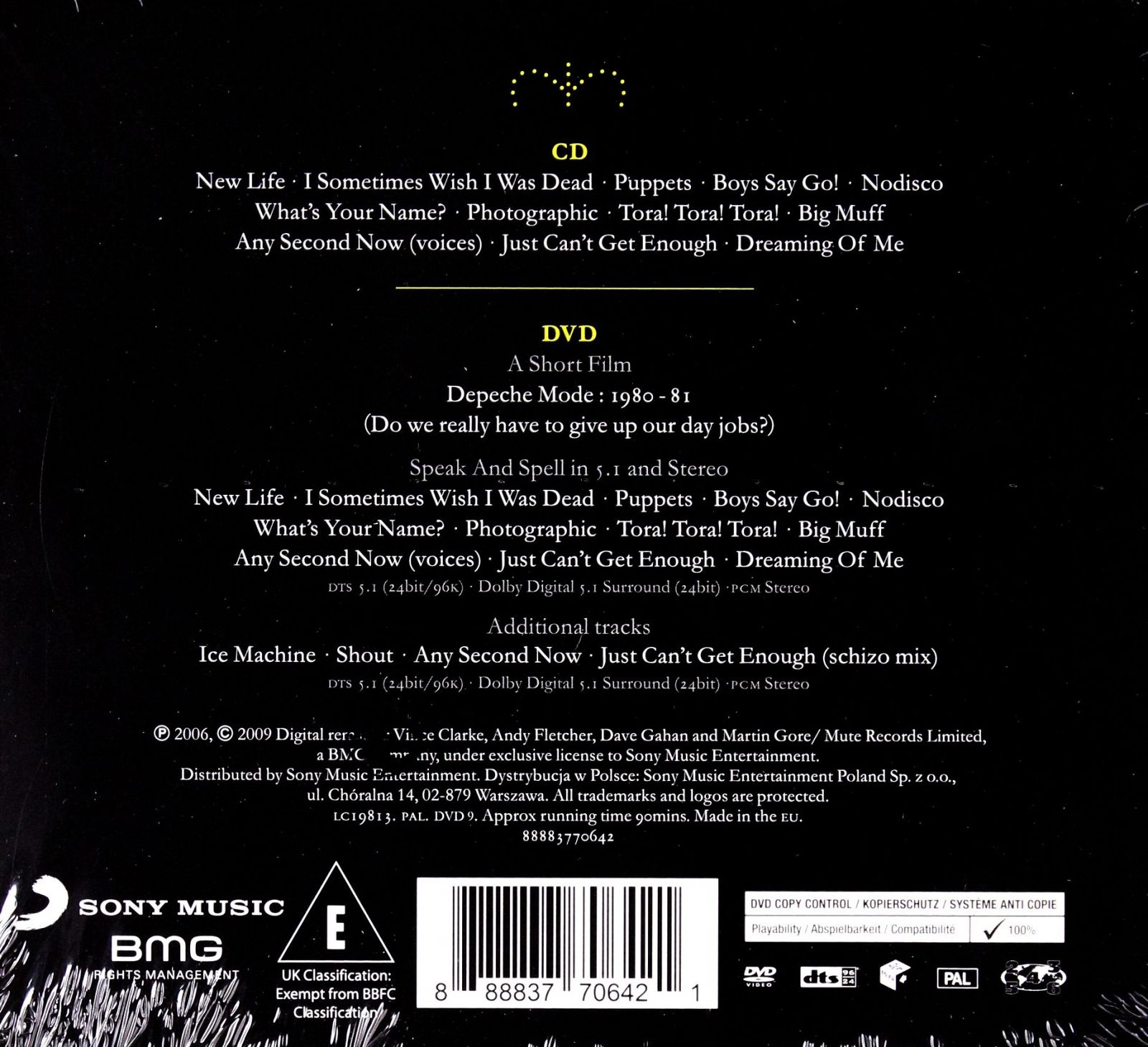 DEPECHE MODE: SPEAK AND SPELL [2CD] Gatunek synth-pop