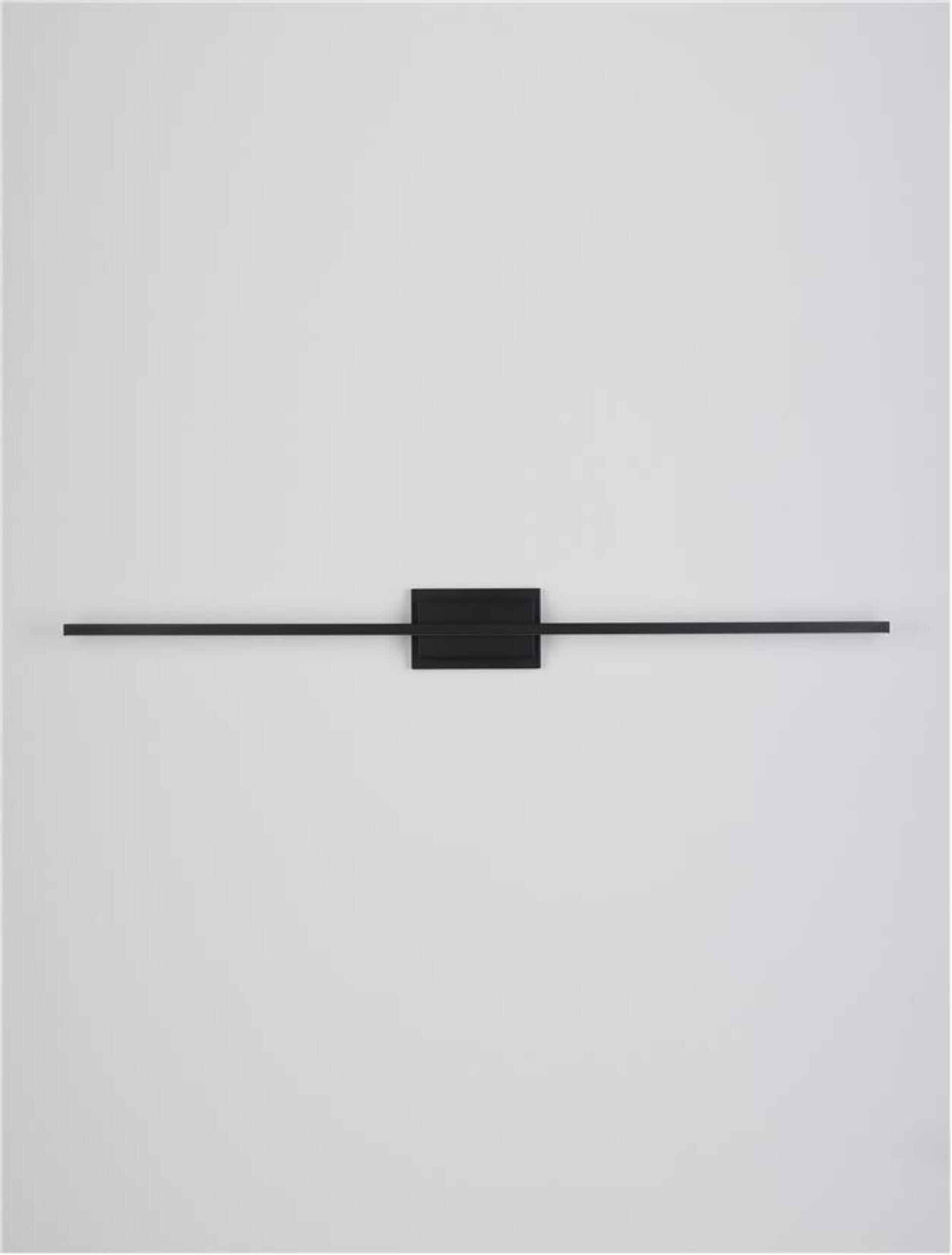 Nova Luce nástenné svietidlo nad obrazmi Azure čierny hliník a akryl Led 28.5W