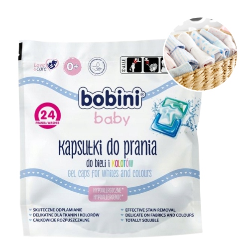 

Kapsułki do prania Bobini Baby biel kolor 24 szt.