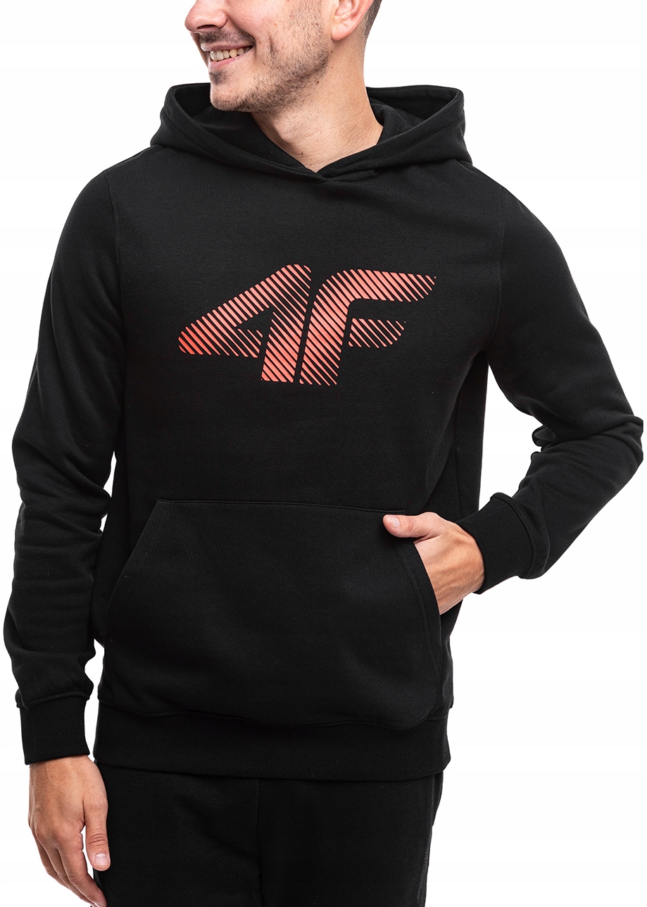 Pánská Mikina Hoodie 4F Sportovní tepláková s kapucí Bavlněná vel XXL