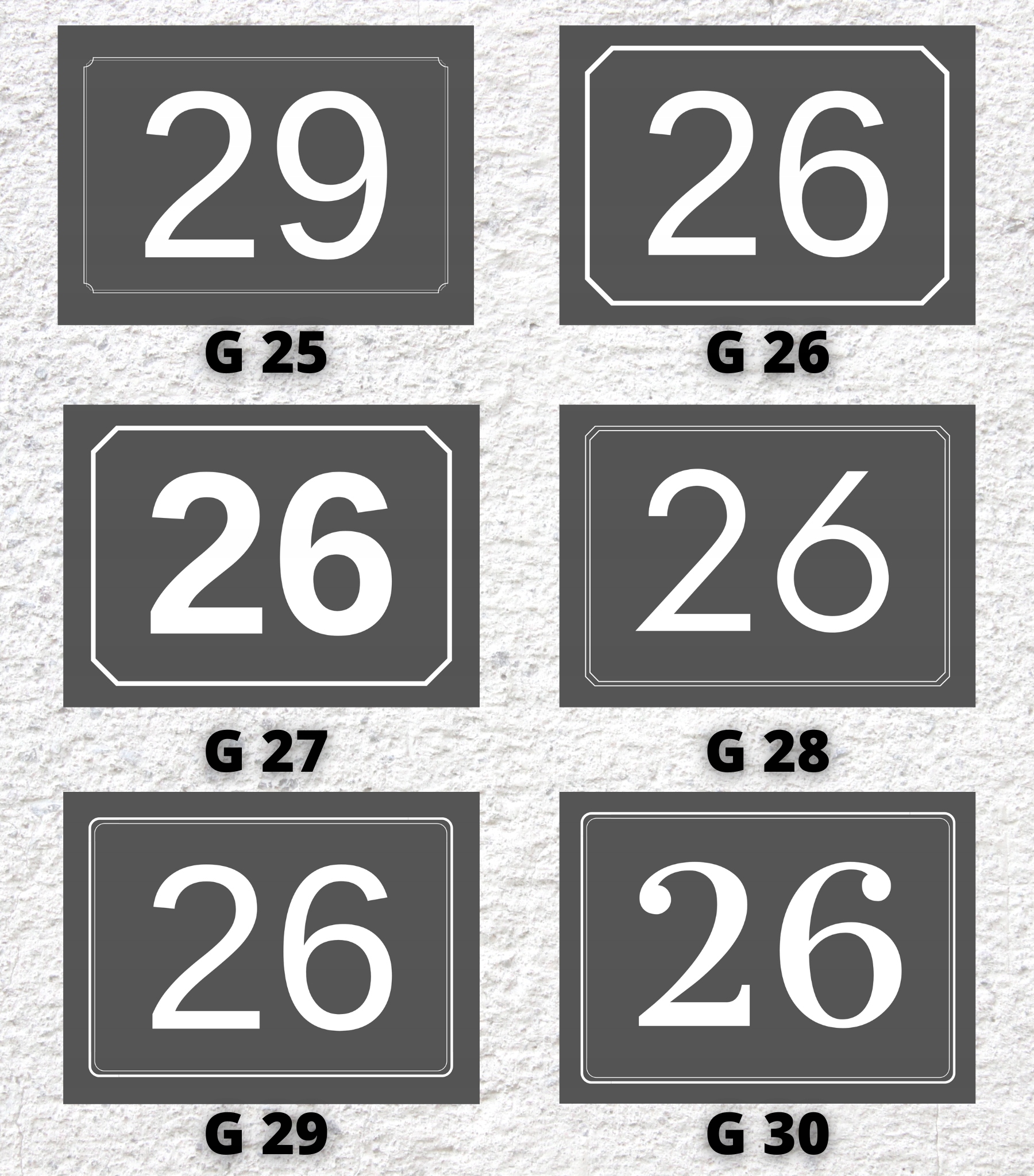 TABLICZKA ADRESOWA ANTRACYT DUŻA 30x20CM NA DOM UV TABLICA NUMER DOMU MAT EAN (GTIN) 5908298557891