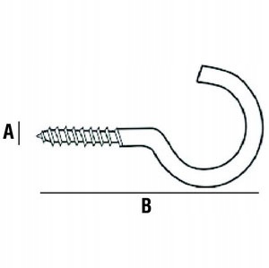 HAK HACZYK PÓŁPEŁNY Wkręcany Złoty 2x16mm 26 sztuk Kod producenta 19371