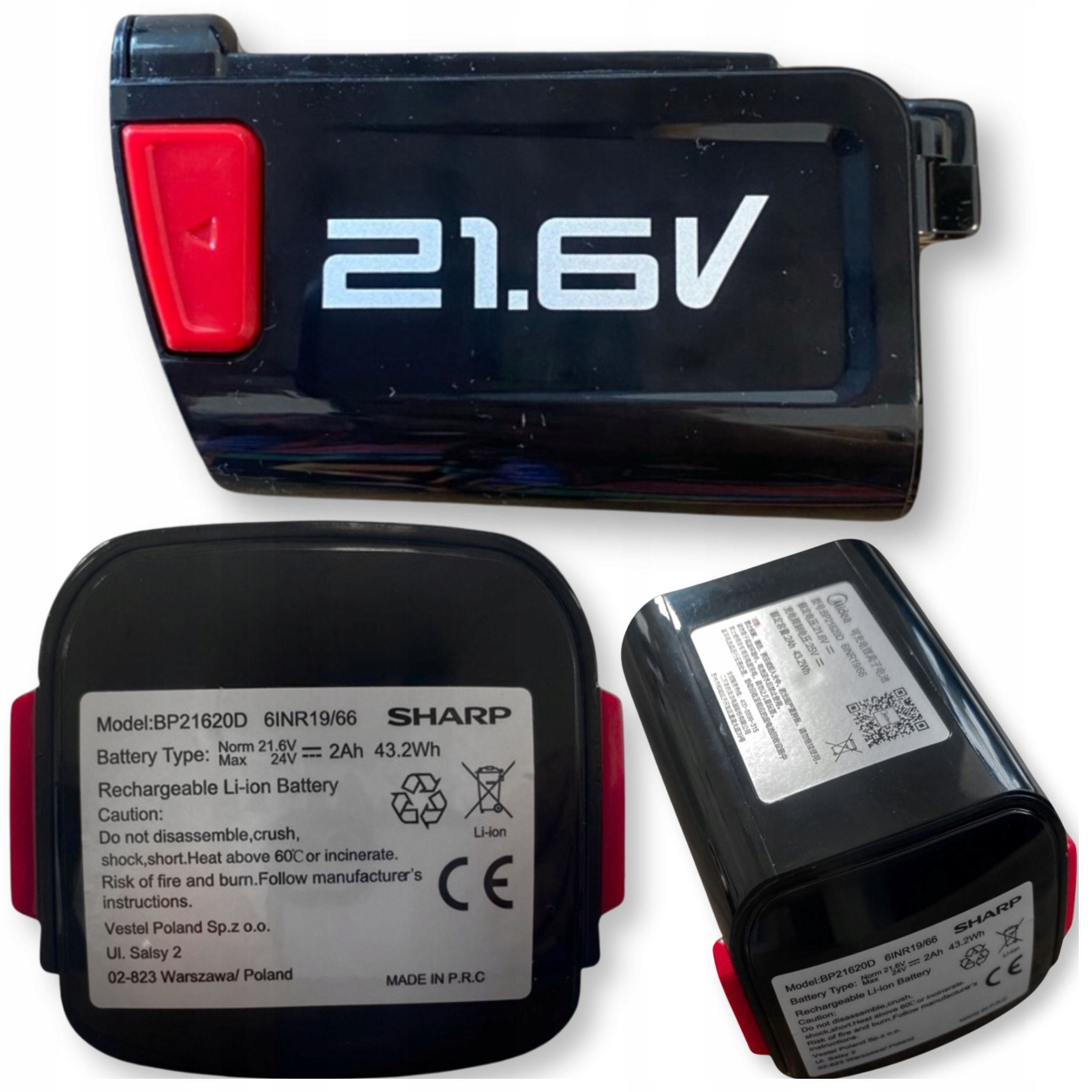 Sharp Akumulátorová batéria bezdrôtového vysávača Sharp Vestfrost 21,6V