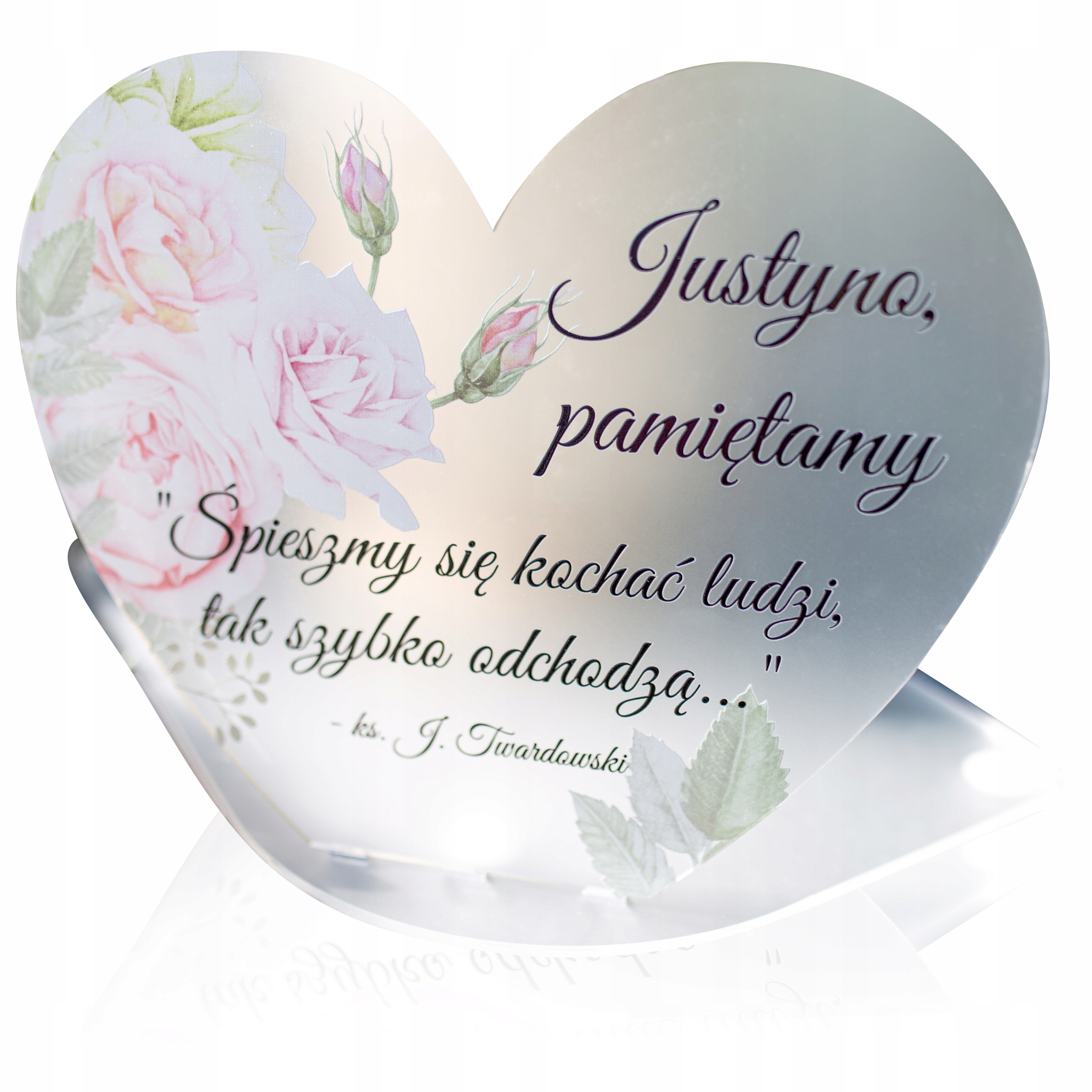 

Podstawka Statuetka pod znicz na grób Dedykacja