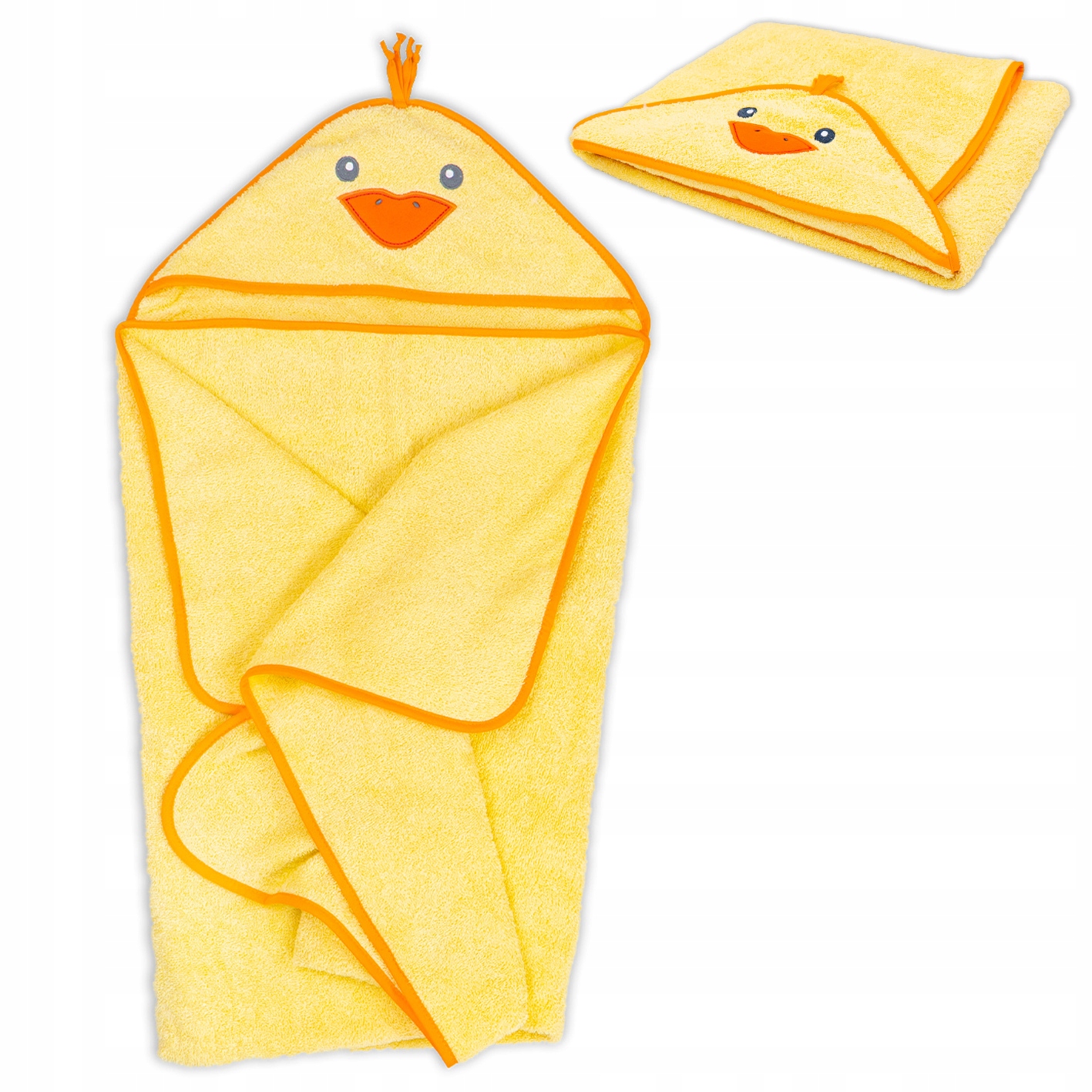 

Ręcznik kąpielowy z kapturkiem XXL 120x100 kaczka