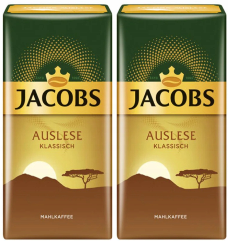 Levně Jacobs Auslese Classic mletá káva 2x500 g