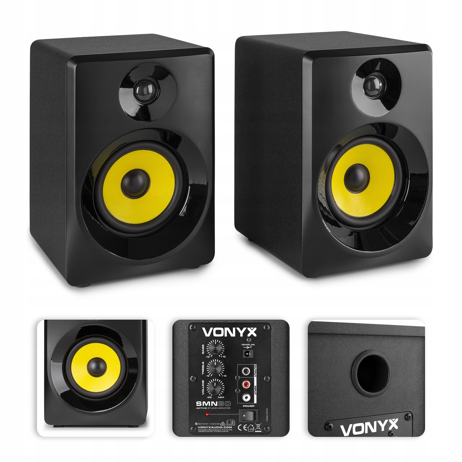 Monitory aktywne 2szt 60W do komputera miksera