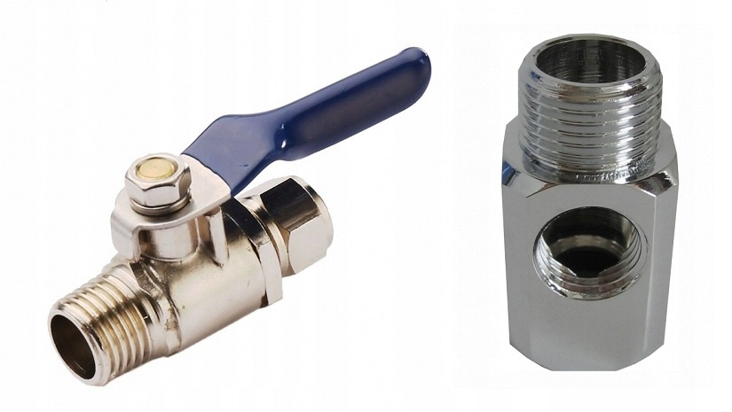 PRZYŁĄCZE ZAWÓR DO OSMOZY LODÓWKI ZASILAJĄCE 3/8x1/4 RO