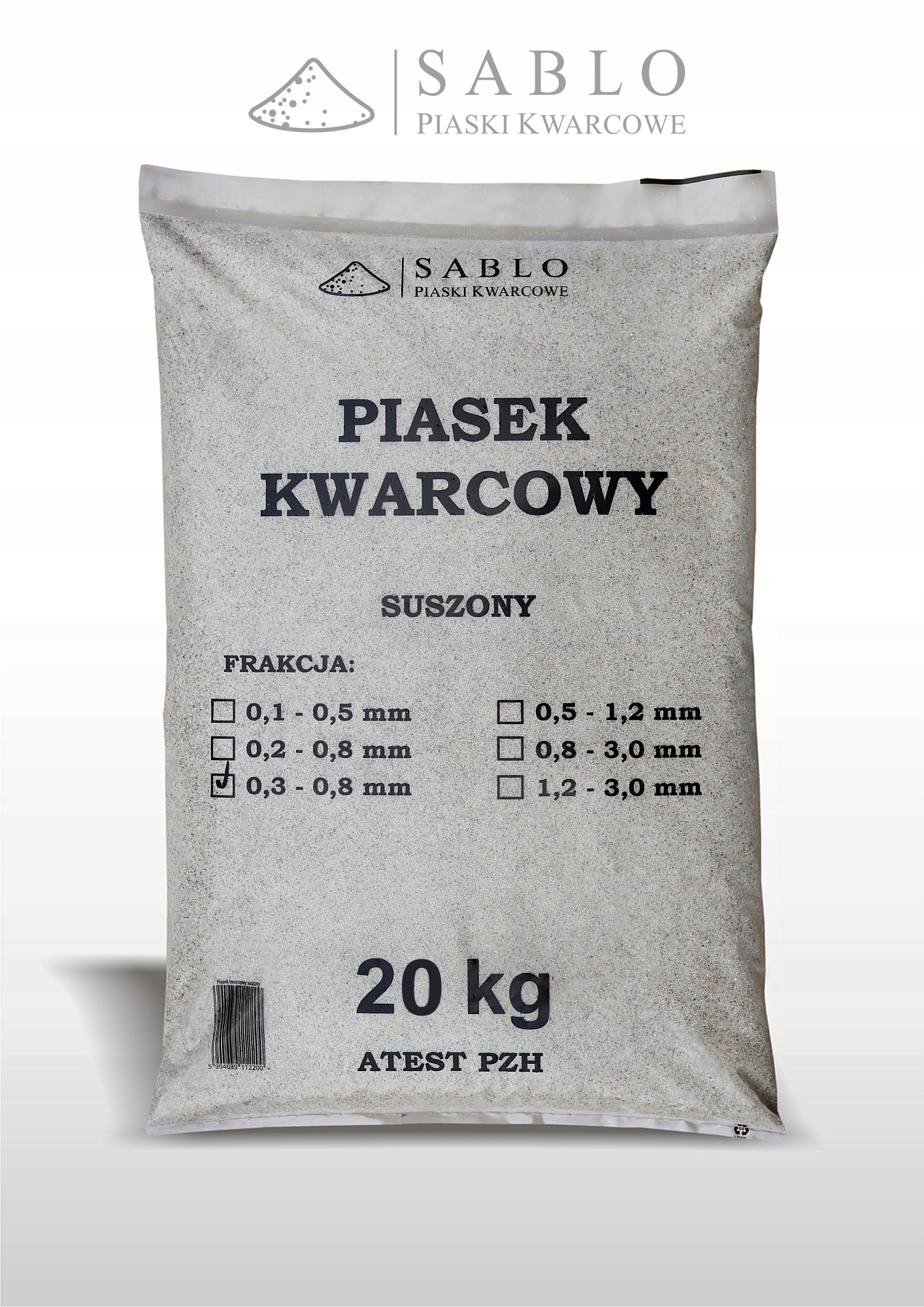 Piasek Kwarcowy Do Piaskowania 20 Kg 0,3-0,8mm