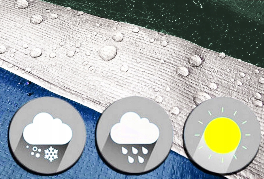 PLANDEKA NIEBIESKA 10x12m MATA SUPER MOCNA GRUBA Długość 12 m