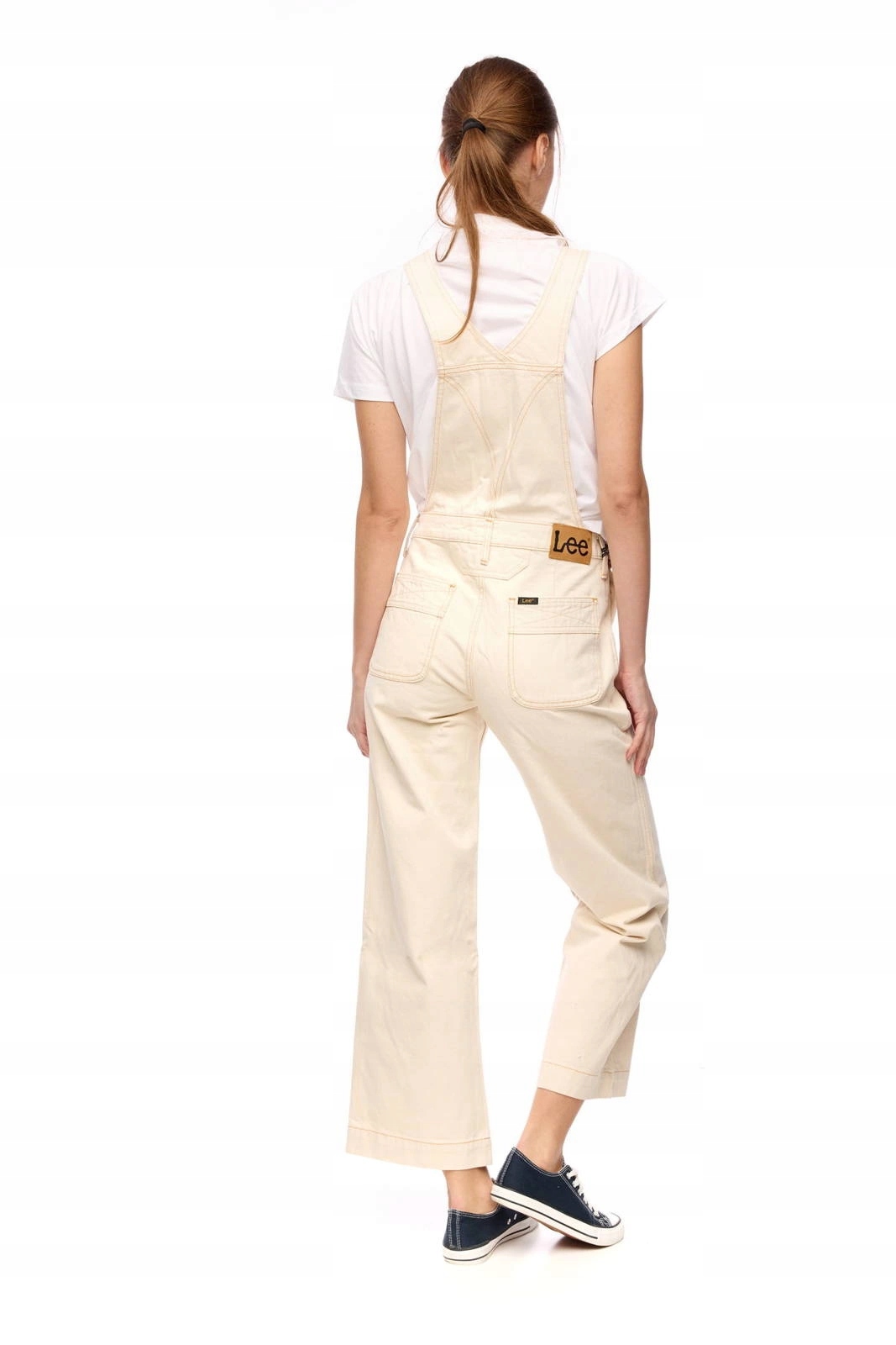 Dámská kombinéza Lee Wide Bib Off White L39BCXFR S