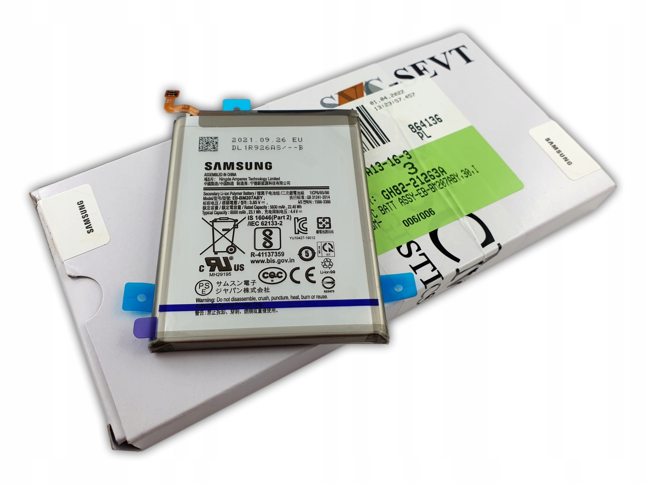 Samsung Galaxy M21 M215FN/DS Oryginalna Bateria Akumulator EB-BM207ABY