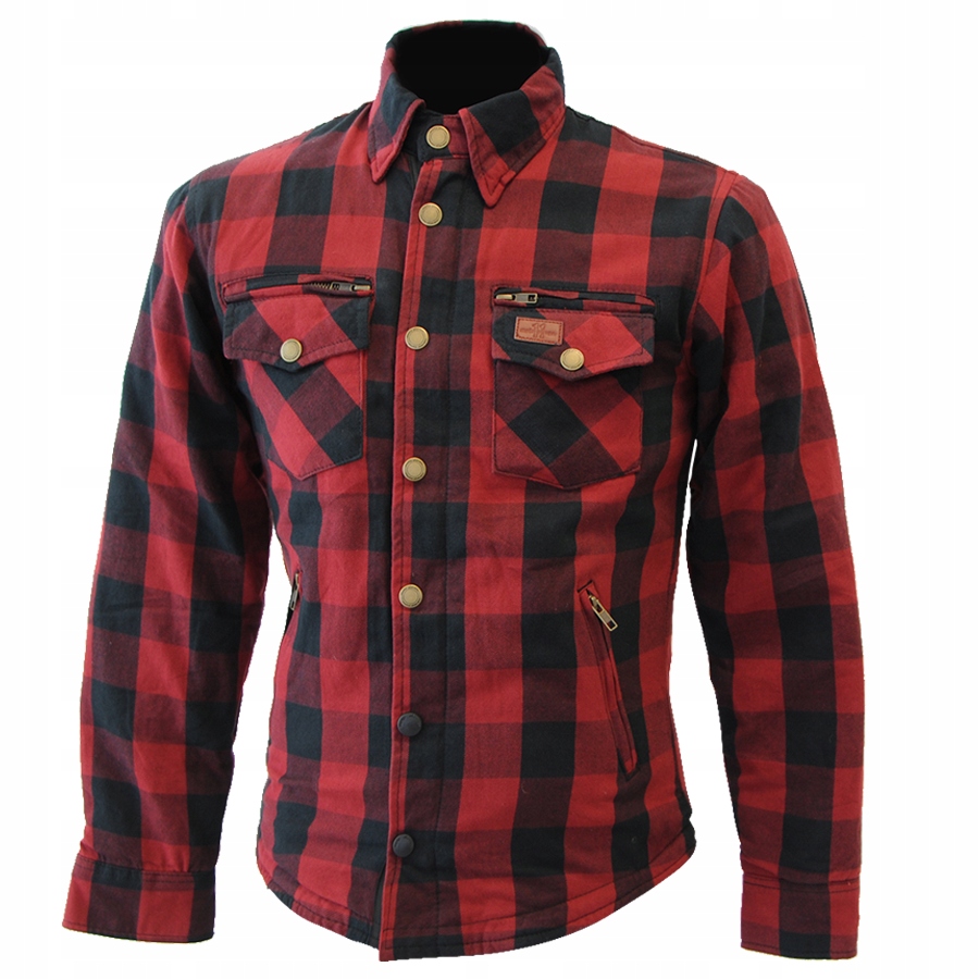 Dámska bavlnená košeľa Buse M11 Karo červená 40