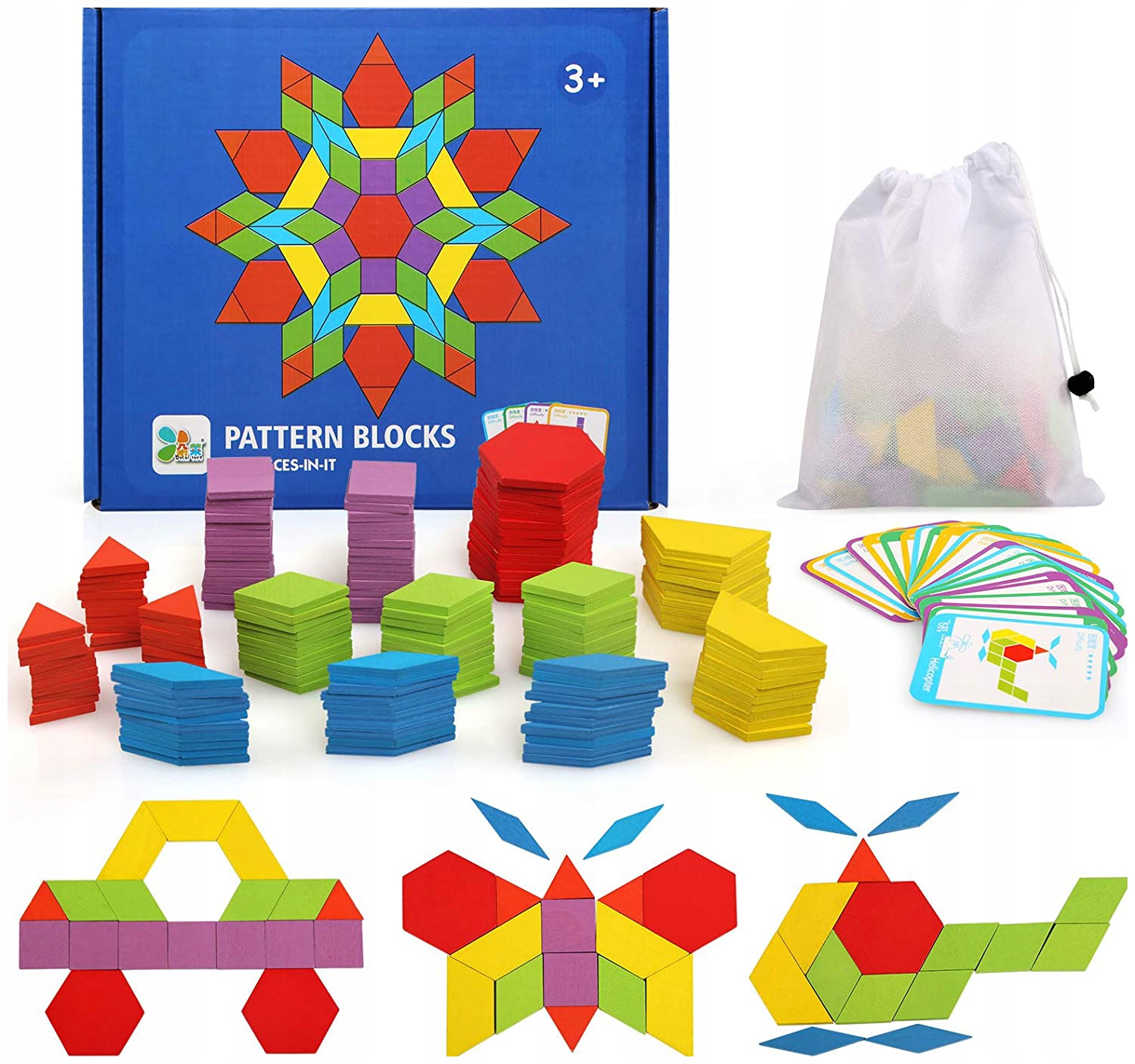 

Gra Układanka Montessori Klocki Puzzle Drewniane